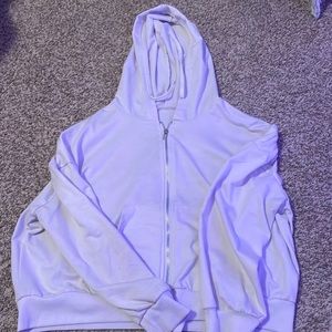 White Zip Up (cropped)